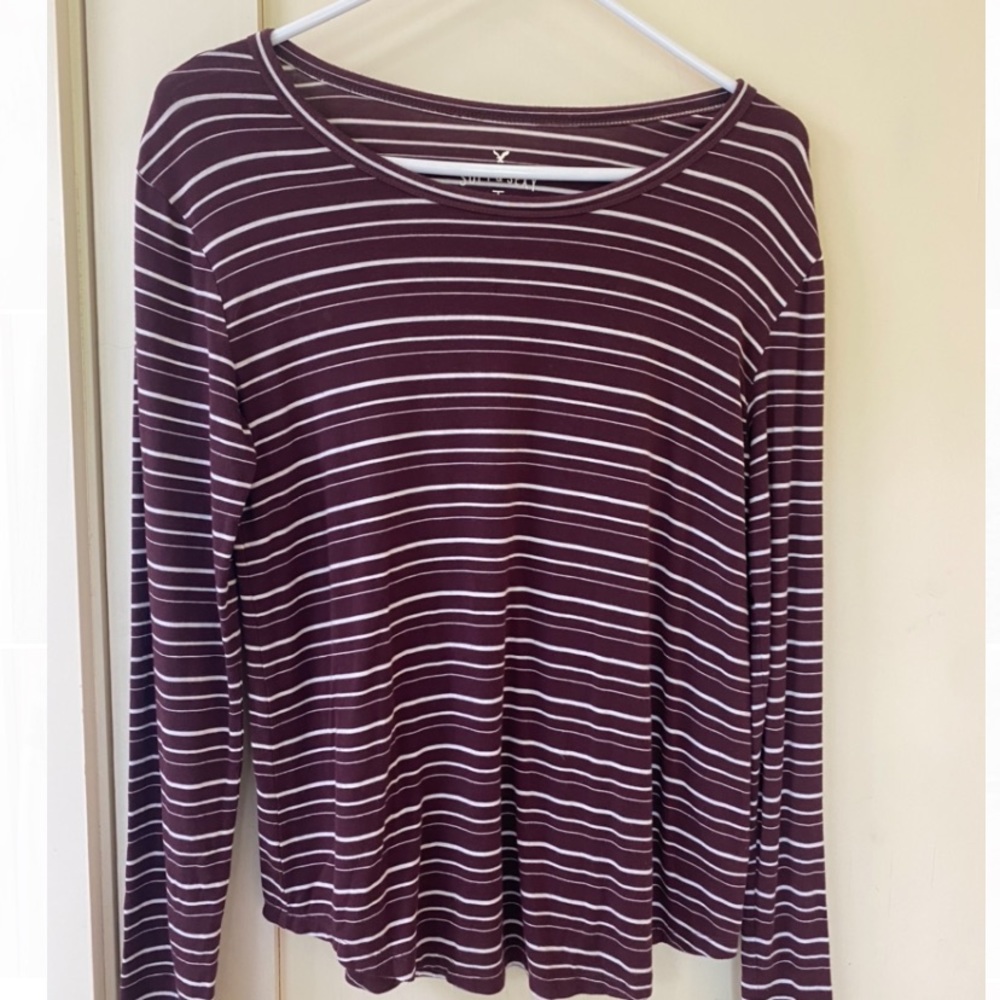 American Eagle Striped Long Sleeve